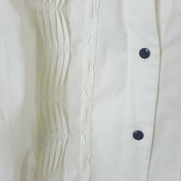 Vintage Dressbarn Women's White Blouse Pleated 1X - Picture 9 of 12
